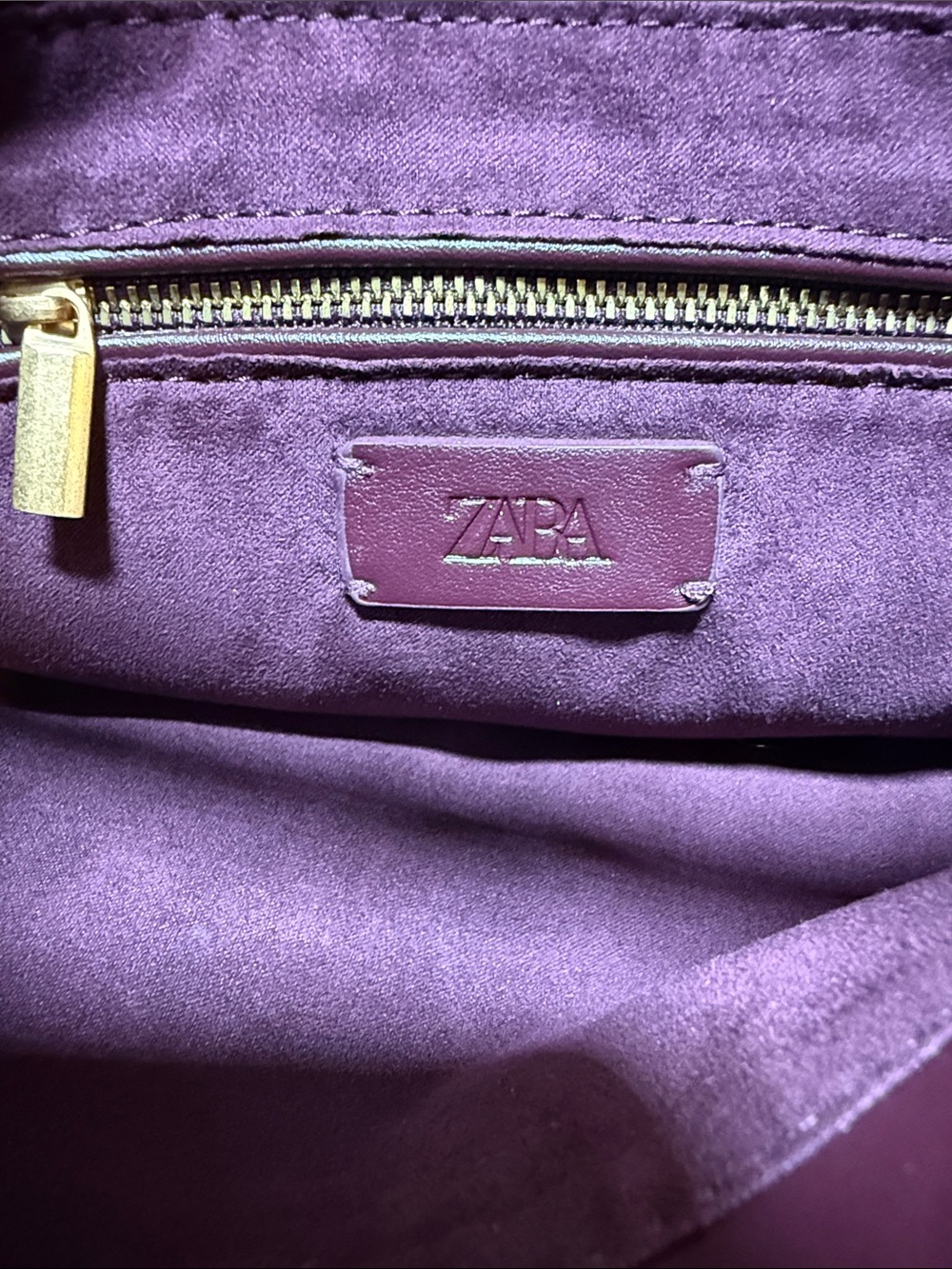 Zara Hobo Shoulder Bag - Burgundy - Picture 4 of 9